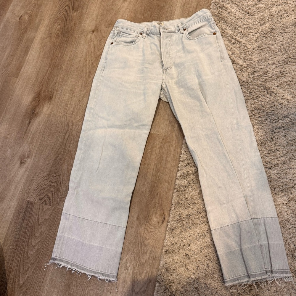 Citizens of humanity premium vintage Cora crop relaxed undone hem size 28